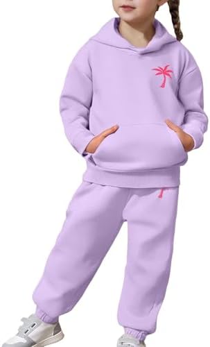 Kids Boys Girls Flower Print Outfit Set