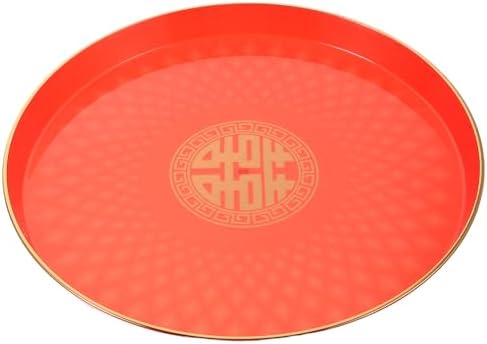 Chinese Wedding Jewelry Tray Acrylic Round Plate