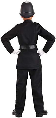 Kids British Bobby Costume with Jacket Pants Belt Hat and Monocle