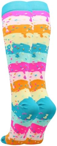 MadSportsStuff Rainbow Sprinkles Socks for Sports Fun