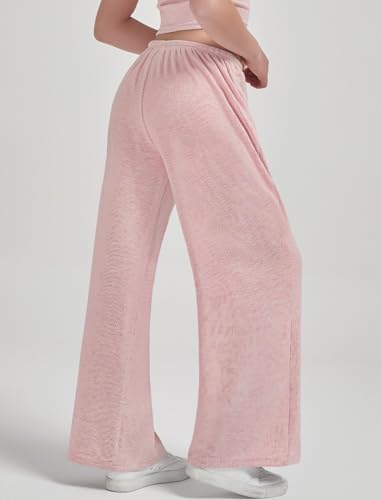 EXARUS 3 Pack Wide Leg Sweatpants for Girls 8-14Y