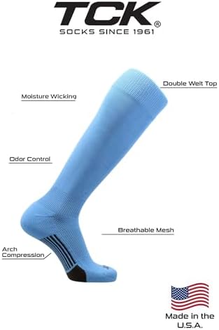 TCK Baseball Socks for Softball Football Dugout Use