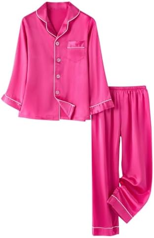 Unisex Toddler Silk Pajama Set for Boy and Girl