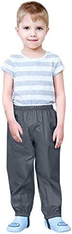 RNTOP Kids Waterproof Rain Pants for Toddlers and Kids