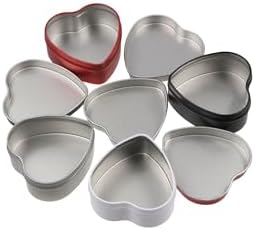 Heart Shaped Metal Tin Boxes with Sealed Lids