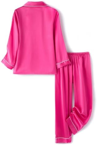 Unisex Toddler Silk Pajama Set for Boy and Girl