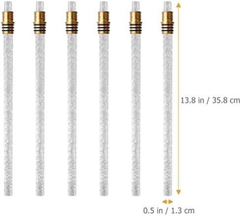 ARTIBETTER 6pcs Kerosene Wick Replacement for Oil Lantern DIY Torch