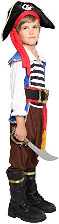 Kids Pirate Costume Boys Deluxe Halloween Set