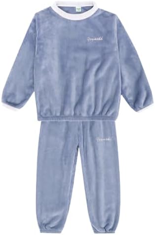 Winter Flannel Sweatshirt Set for Girls and Boys