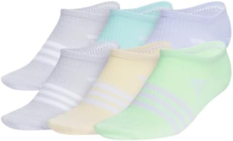 adidas Girls 30 No Show Athletic Socks 6-Pair