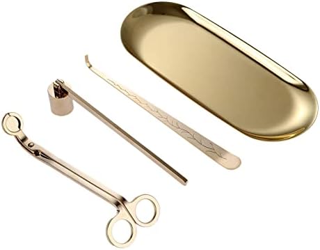MUXSAM 4 in 1 Candle Accessory Set - Gold 1