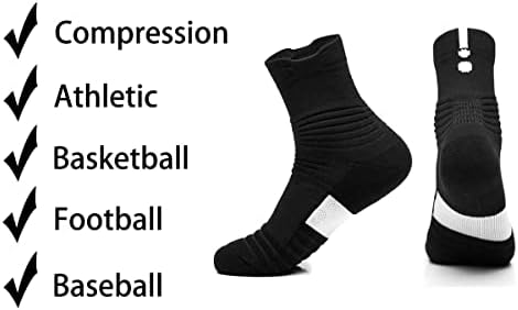 Yoknatt Elite Compression Basketball Socks for Men Women