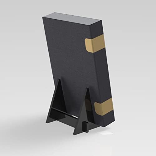 1Pc Acrylic Book Display Stand with Detachable Design - Black