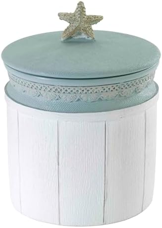 Avanti Linens Covered Jar with Shell Design