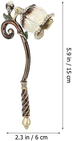 Candle Snuffer with Painted Flower Design