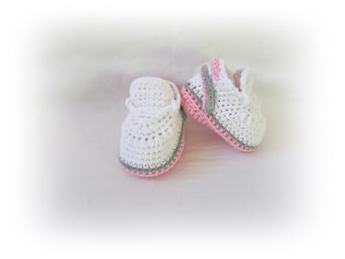 Handmade Crochet Baby Shoes for Newborns 0-3 Months