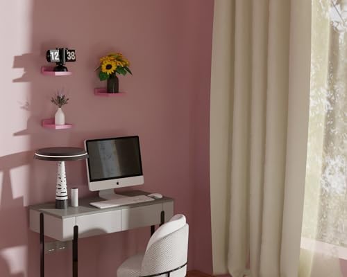 QsQueen 5 Inch Floating Wall Shelves 3 Pack