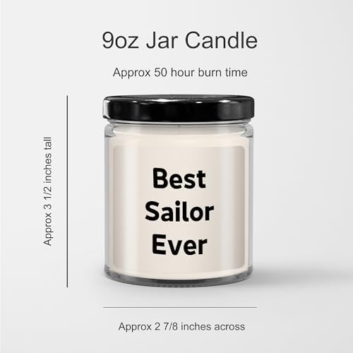 Best Sailor Ever 9oz Vanilla Soy Candle for Dad