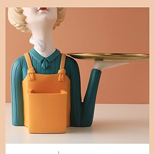 Nordic Bubble Girl Resin Decorative Tray