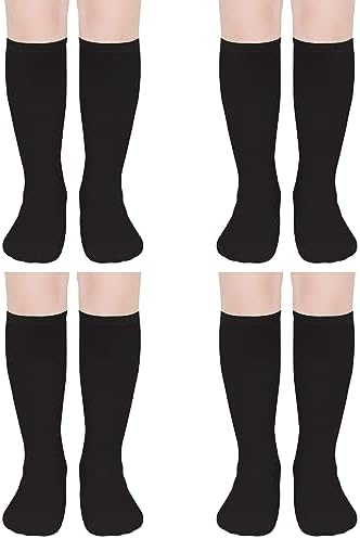UTTPLL 4 Pairs Toddler Soccer Socks for Boys Girls