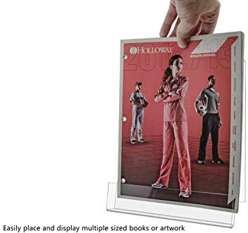 Clear Acrylic Easel Display Stand for Literature and Tablets 85x11