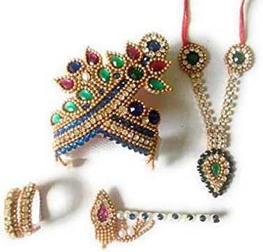 Fancy Laddu Gopal Sringar Handmade Set