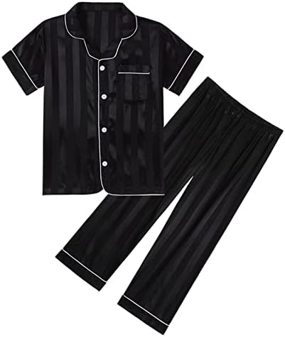 Kids Silk Pajamas Set for Summer Comfort