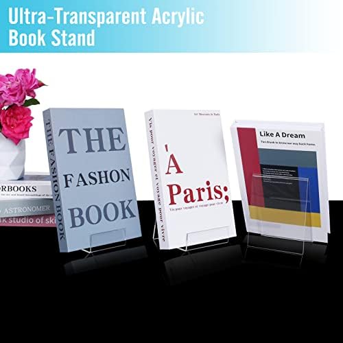 6 Pack Clear Acrylic Book Stand - Multipurpose Display Easel 1