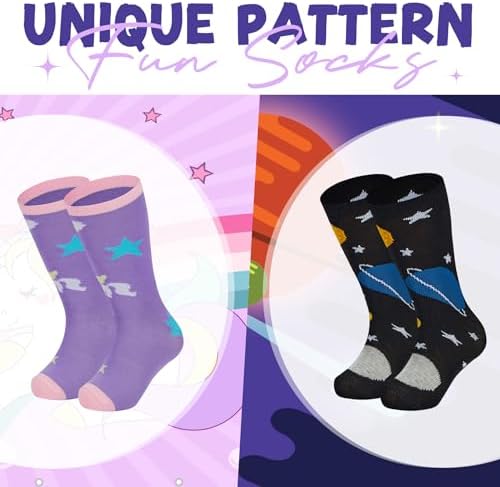 Zando Toddler Soccer Socks for Boys Girls 3-6 Years