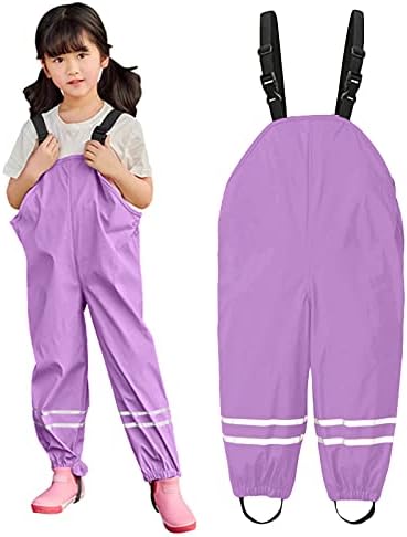 ToddlBy Waterproof Rain Trousers for Kids 6-8 Years