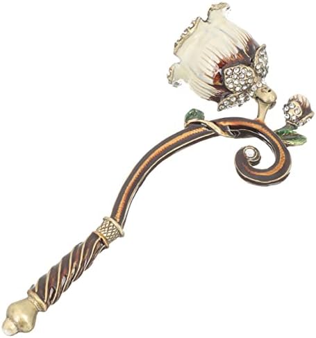Candle Snuffer with Painted Flower Design