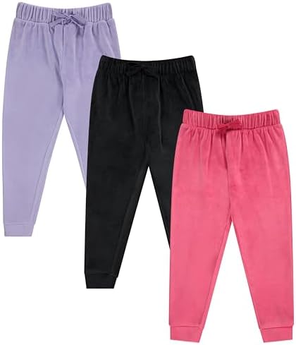 BTween Girls 3-Pack Velour Jogger Pant Set