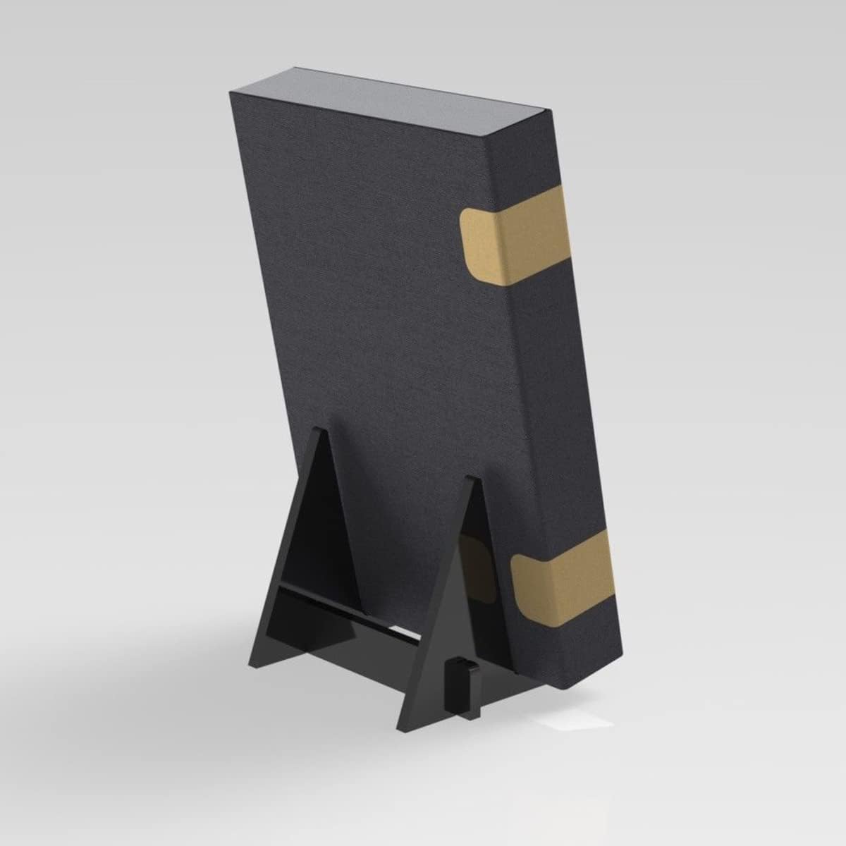 1Pc Acrylic Book Display Stand with Detachable Design - Black