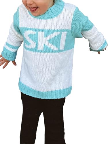 ALPSWARE Girls Boys Winter Ski Sweater Tops Warm Outfits 1