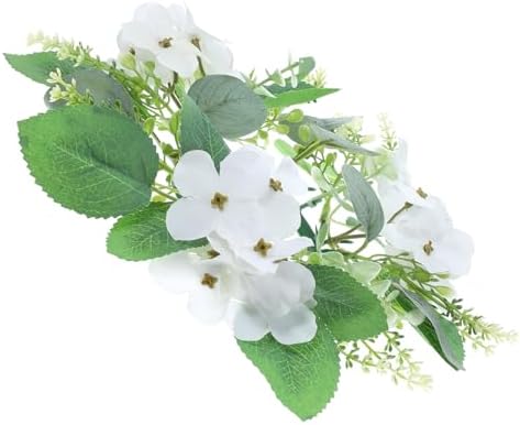 VINTORKY Artificial Eucalyptus Wreath Candle Decor