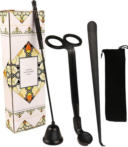 3 in 1 Candle Accessory Kit with Gift Bag - Black