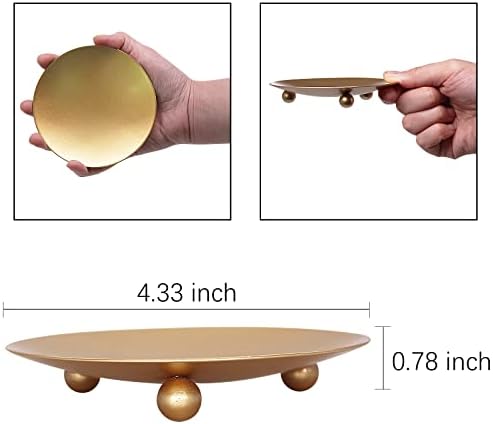 EITMOW Gold Candlestick Holders Set of 3 1