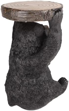 Needzo Black Bear Candlestick Holder Rustic Cabin Decor 1
