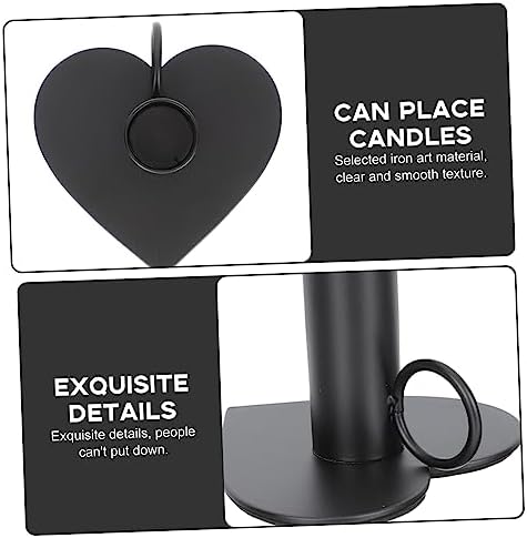 Heart Shaped Iron Candle Holder Portable Rack
