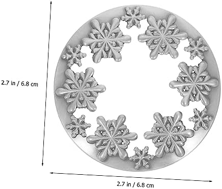 VILLCASE Vintage Snowflake Candle Jar Lid Cover