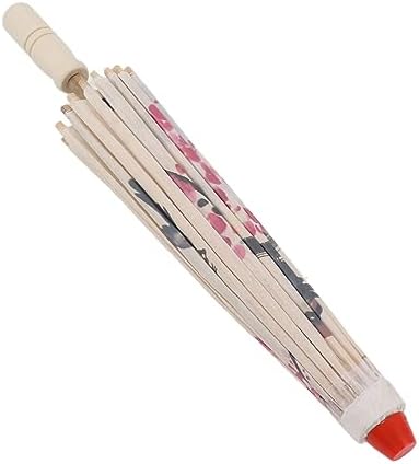 Sonew Chinese Oiled Paper Parasol with Wood Handle 1