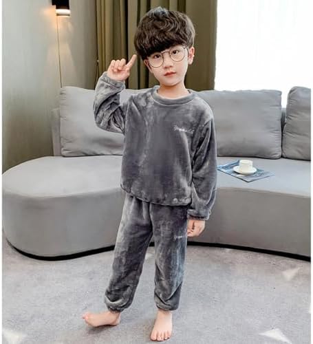 Winter Flannel Clothes Set for Baby Boys and Girls