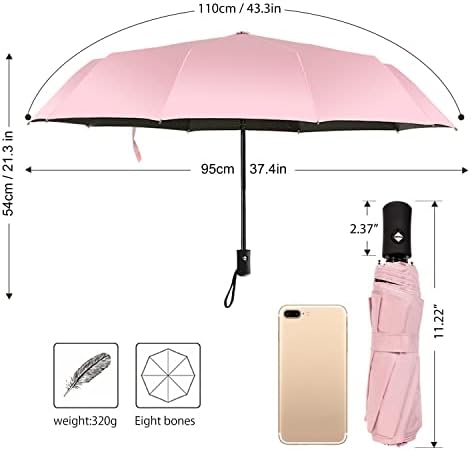 Shinok Compact Folding Sun Umbrella Lightweight Auto Open Close for Women 1