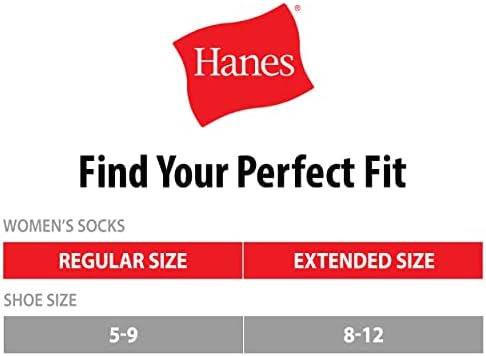 Hanes Girls 10-Pair Plain White Knit Crew Socks