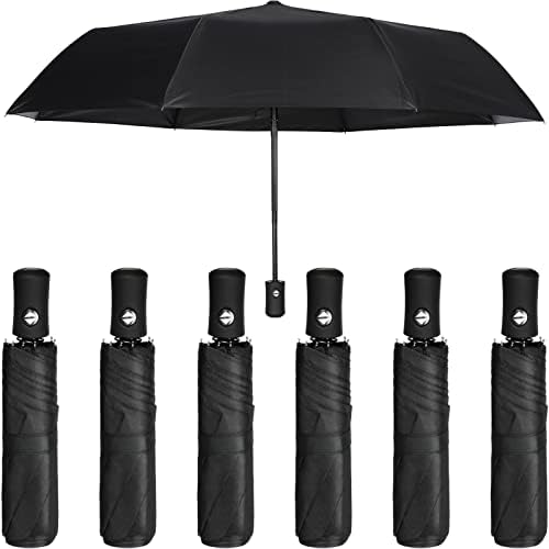 Jexine 6 Pcs Foldable Windproof Umbrellas
