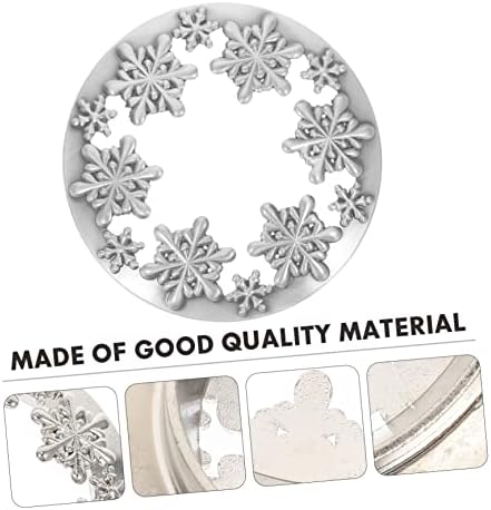 HOODANCOS Jar Candle Christmas Snowflake Topper 1