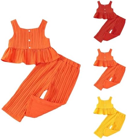 Toddler Girls Tank Dress Pants Set 2Piece