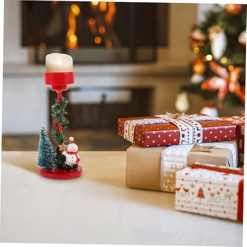 GRIRIW Christmas Snowman Candle Holder