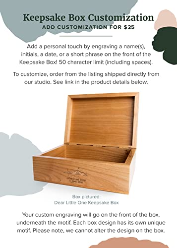 Ginkgo Leaves Wood Keepsake Box for Personalized Gifts