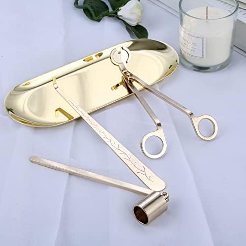 MUXSAM 4 in 1 Candle Accessory Set - Gold 1